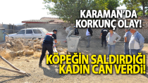 Karaman'da korkunç olay! Köpeğin saldırdığı kadın hayatını kaybetti