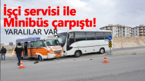 Karaman'da işçi servisi ile hat minibüsü çarpıştı! 5 kişi yaralandı